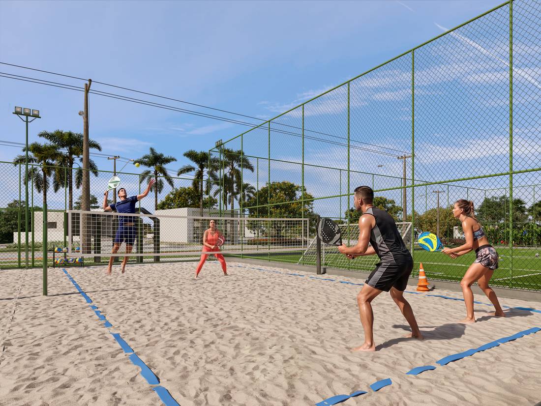 Quadra de beach tennis