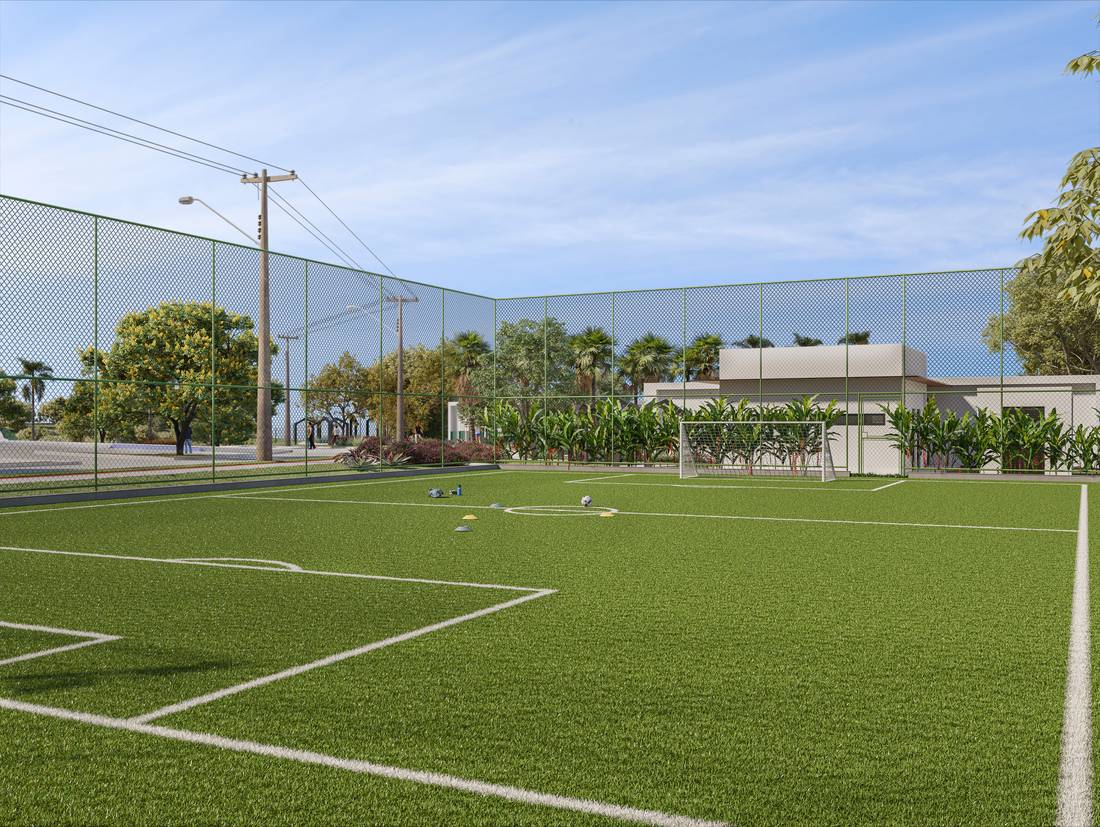 Quadra de futebol society